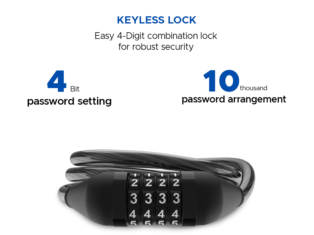 Digit Combination Bike Digit Bike Lock BikeGuard