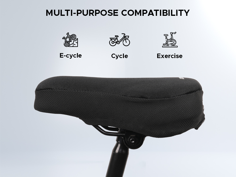 MARUTO Replacement Cover GEL Saddle Cover Sport Black
