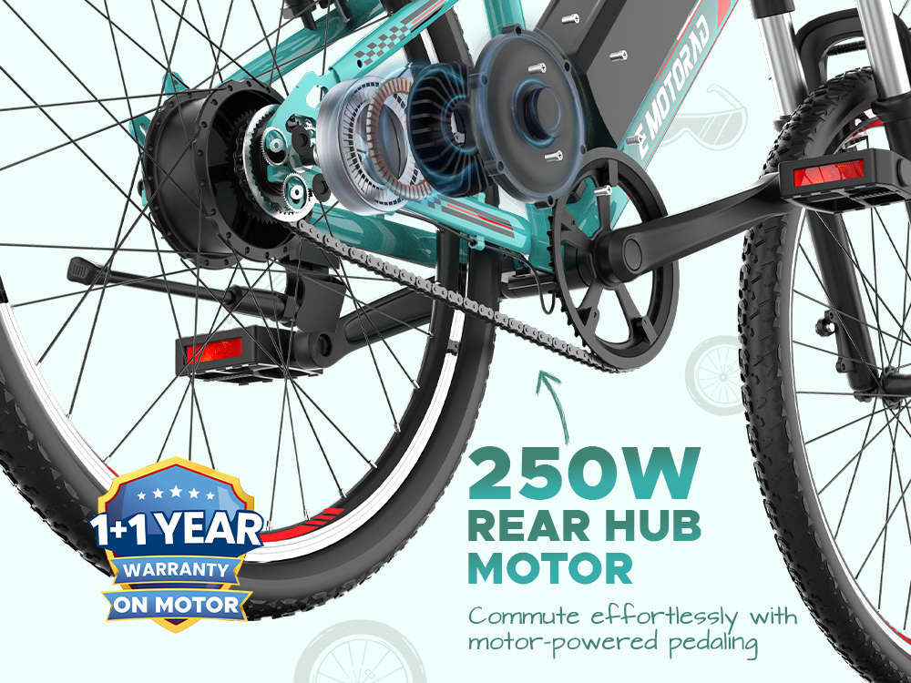 Ebike Motor Driven Bicycle EMotorad Dope Kids E-Bike High Tensile